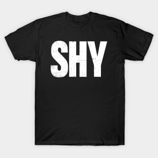 SHY Screaming Introvert Funny Funny T-Shirt